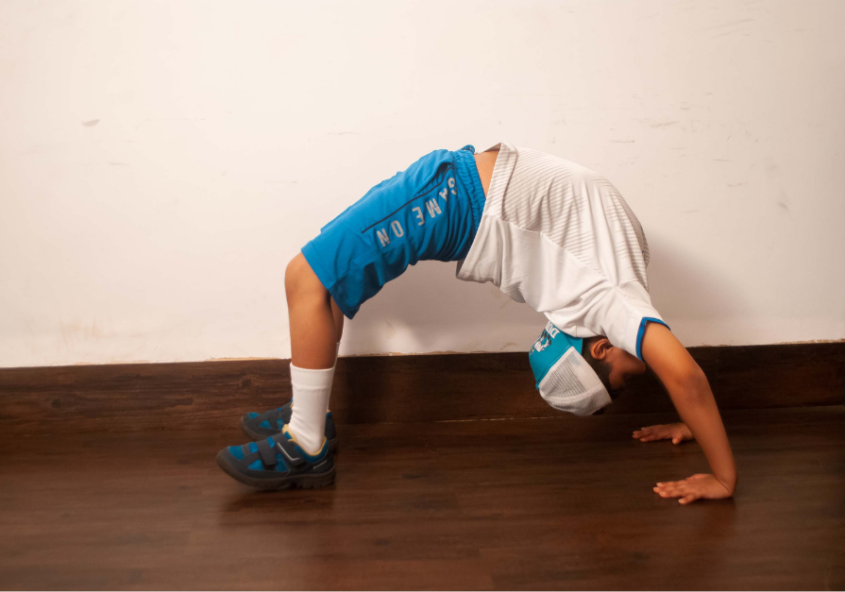 Child Getting Active & Fit At Home